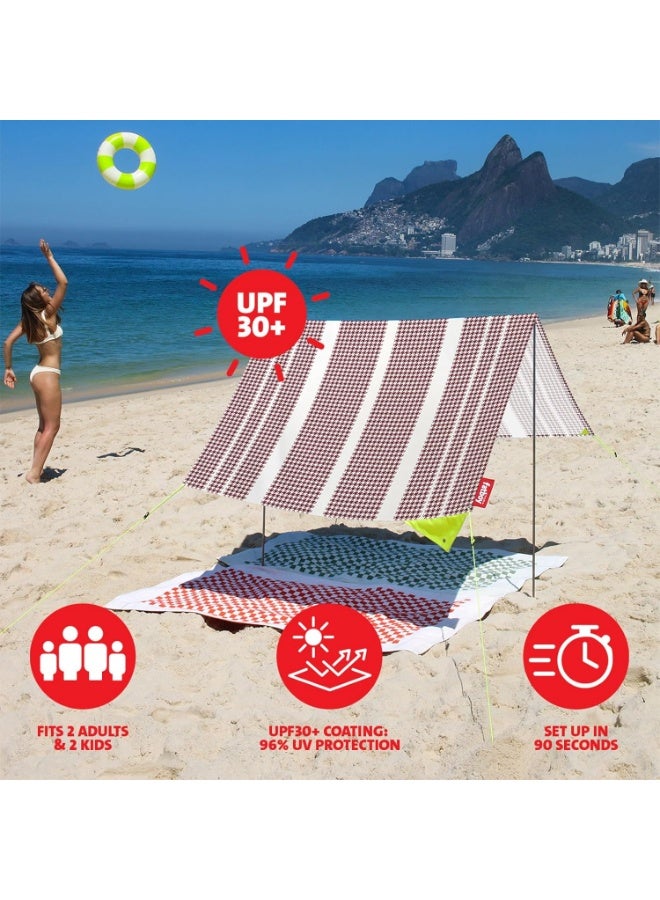 Fatboy Miasun Beach Tent |3 m² of shade | Fits 2 adults and 2 kids | cotton fabric with aluminum poles and ground pegs | Lightweight and compact | 330x190x140 cm - Dundee - Image 4